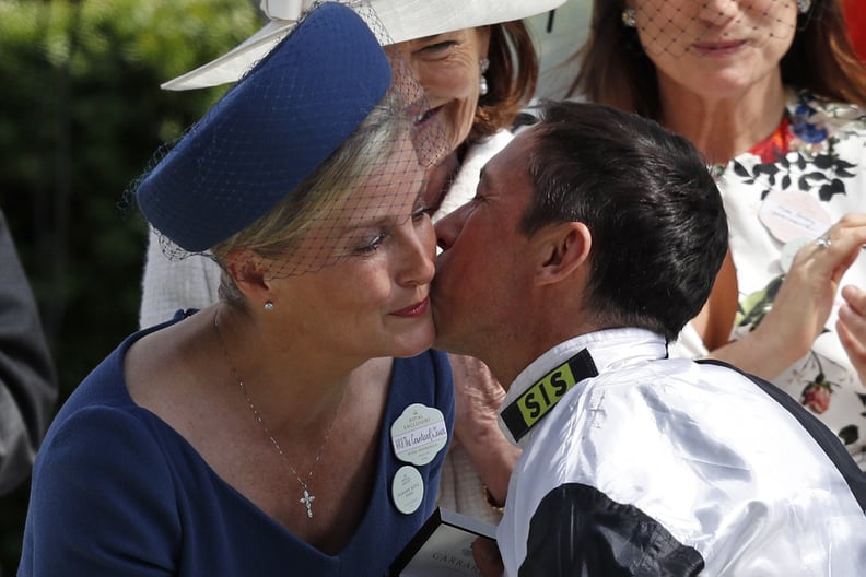 Sophie, Countess of Wessex With Frankie Dettori