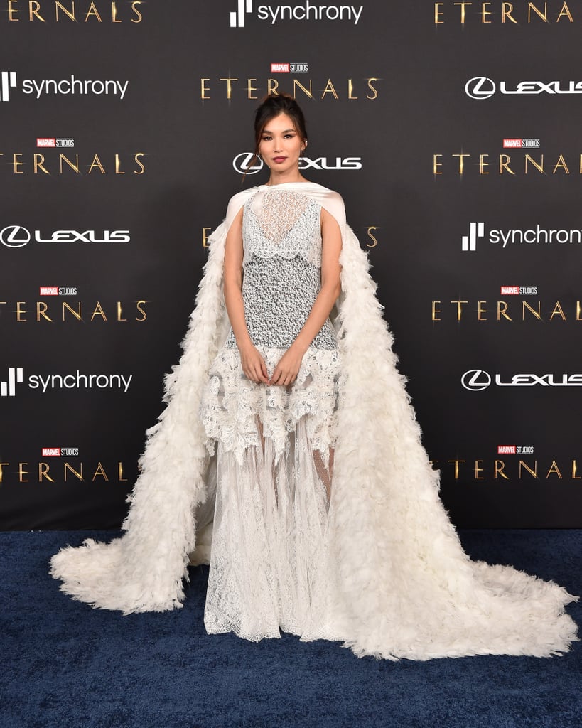 Gemma Chan Looks Angelic in Her White Louis Vuitton Dress