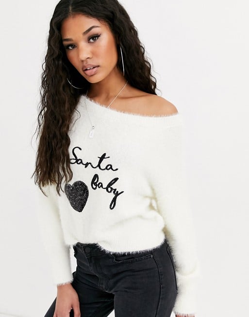 Eyelash christmas jumper deals