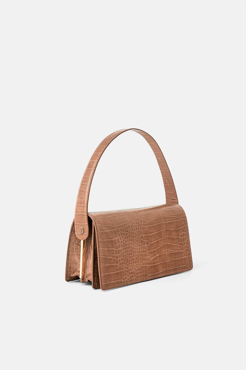 Zara Animal Embossed Baguette