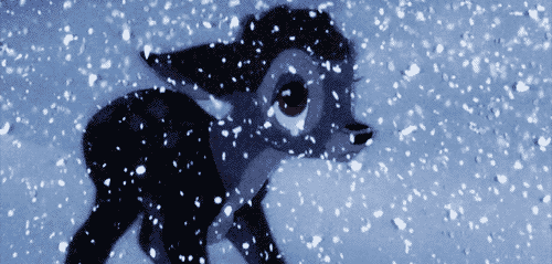 When Bambi's mother dies.