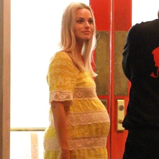 Margot Robbie as Pregnant Sharon Tate Pictures Oct. 2018