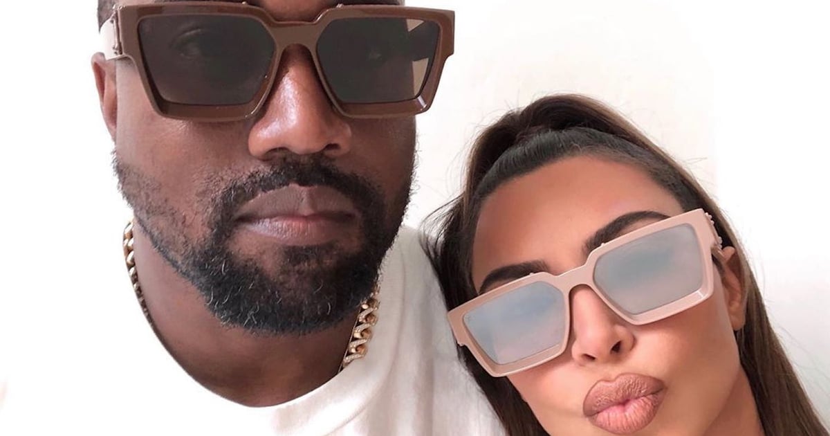 Kim and Kanye's Matching Sunglasses