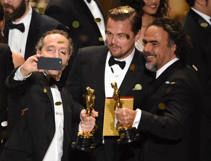 Taking A Selfie With Leonardo Dicaprio Alejandro Gonzalez Inarritu At The Oscars 2016 