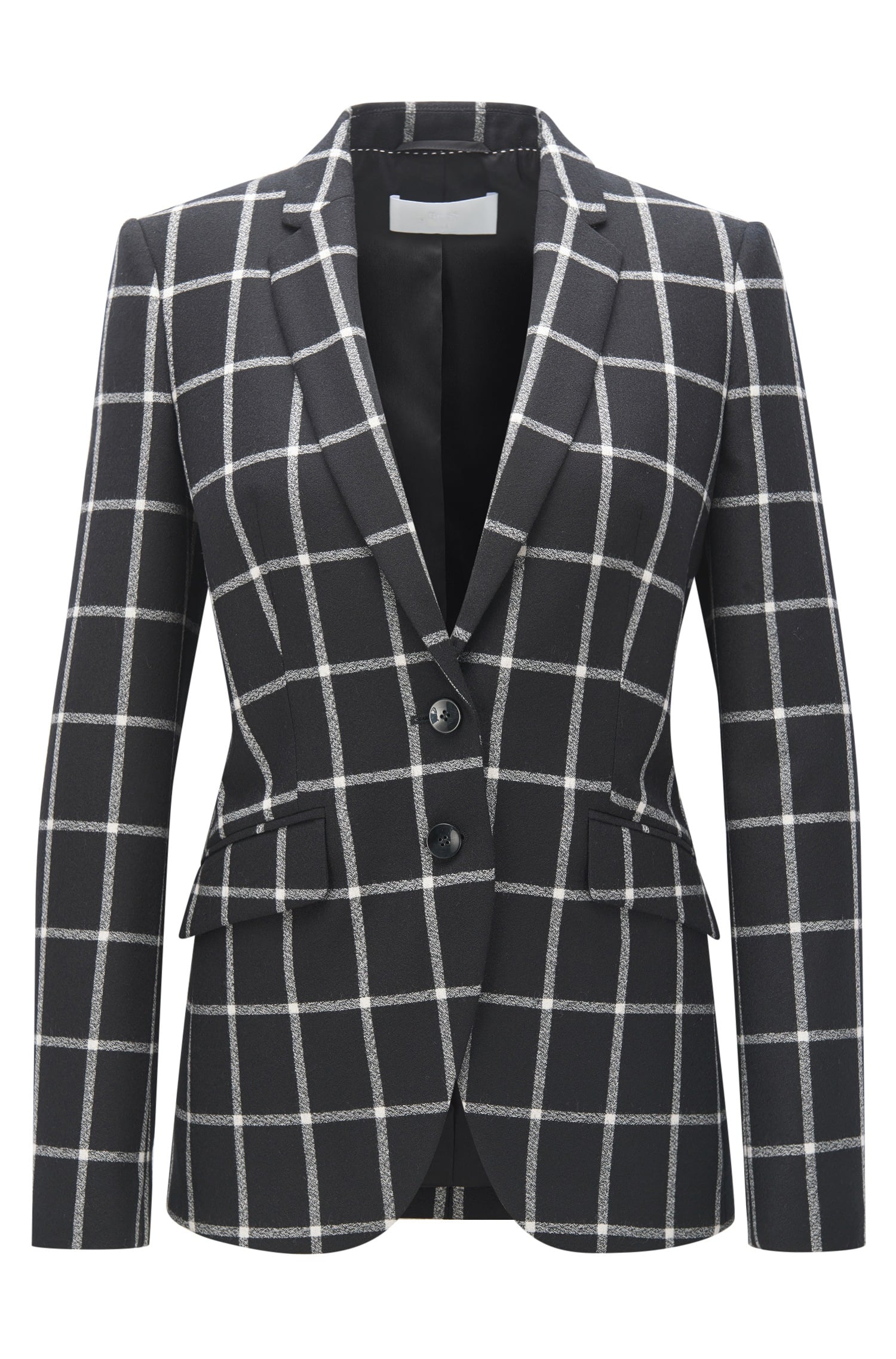 hugo boss checked blazer