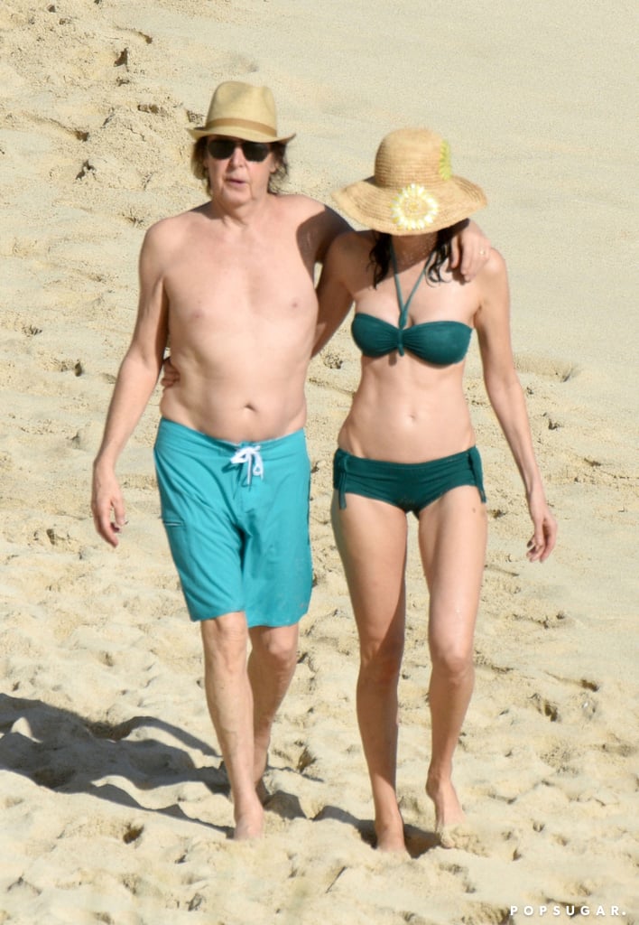 Paul McCartney and Nancy Shevell in St. Barts 2015