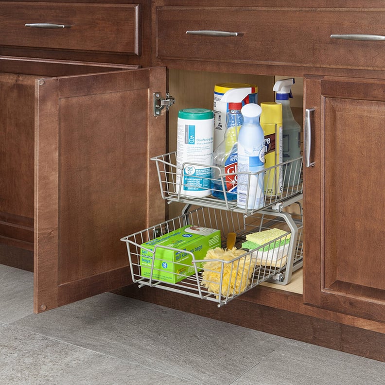 For Bottom Cabinets: 2 Tier Pull Out Drawer