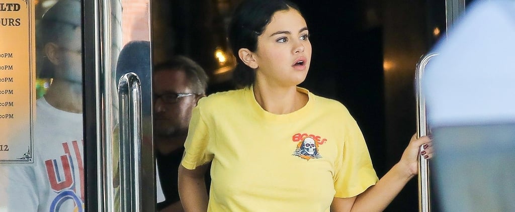 Selena Gomez Acid Wash Jeans September 2018