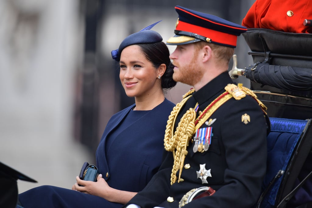 Meghan Markle Navy Outfit at Trooping the Colour 2019