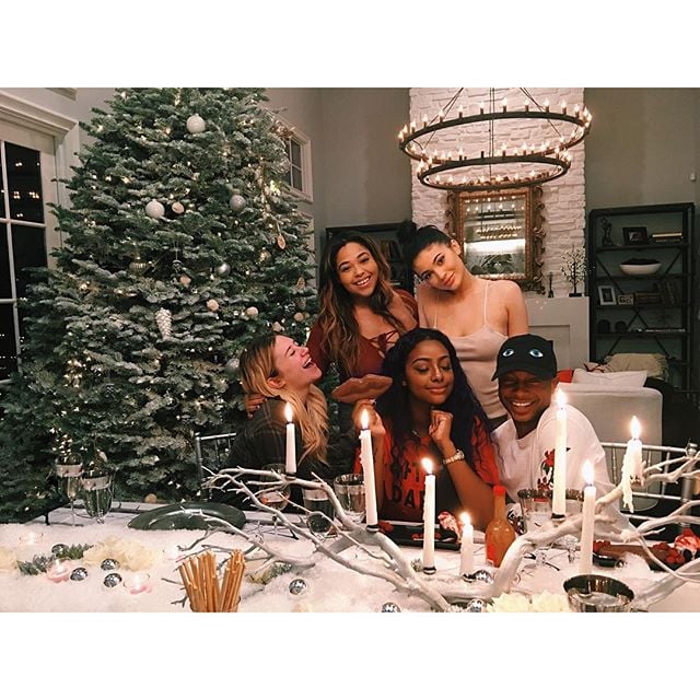 Kylie Jenner hosted her first Christmas dinner with her friends.