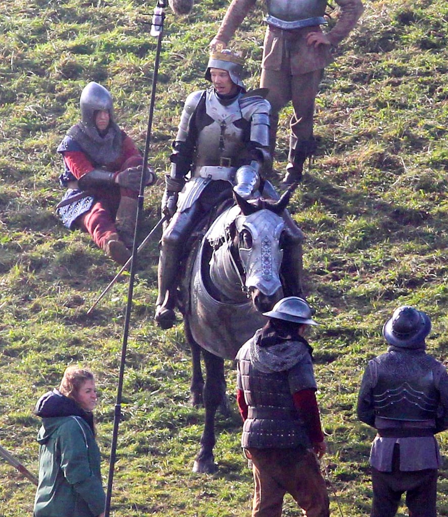 Benedict Cumberbatch Filming The Hollow Crown