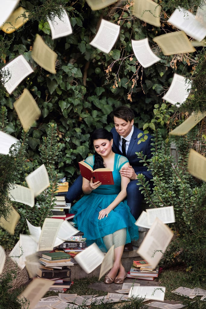 Beauty and the Beast-Themed Engagement Shoot Beauty and the Beast-Themed Engagement Shoot