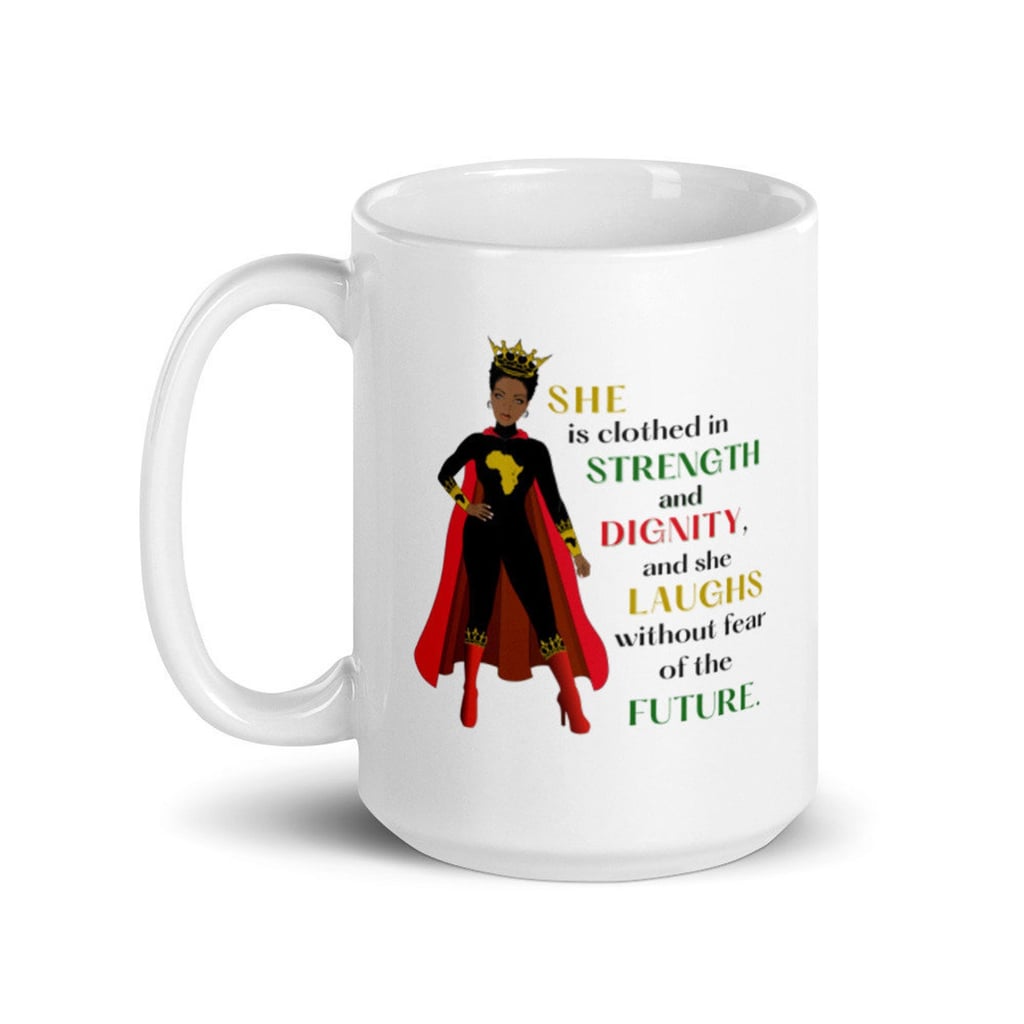 Words of Affirmation: Black Super Mom Mug