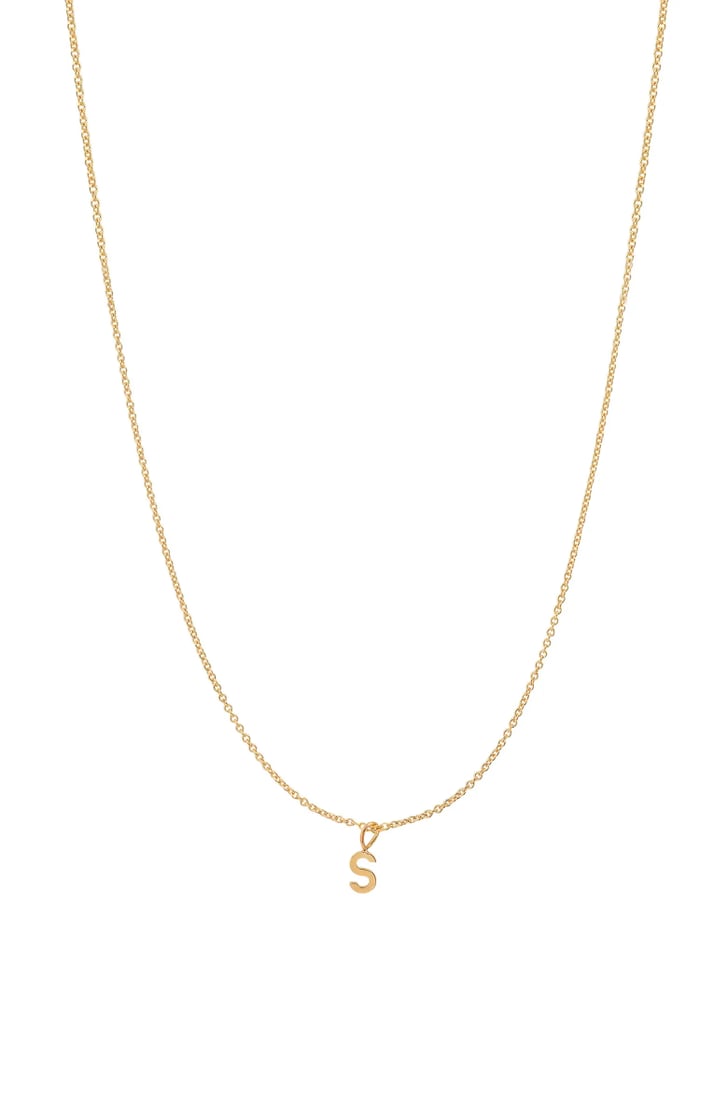 Bychari initial necklace discount