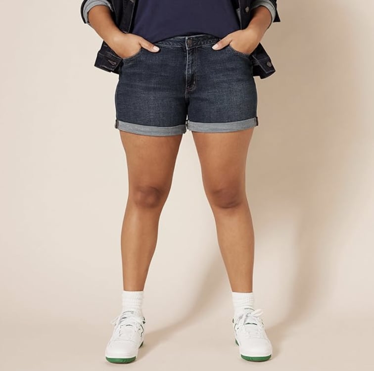 Amazon Essentials Mid-Rise Denim Shorts