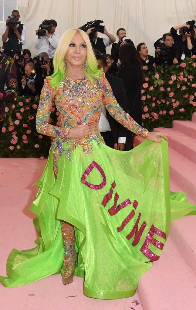 Donatella Versace at the 2019 Met Gala
