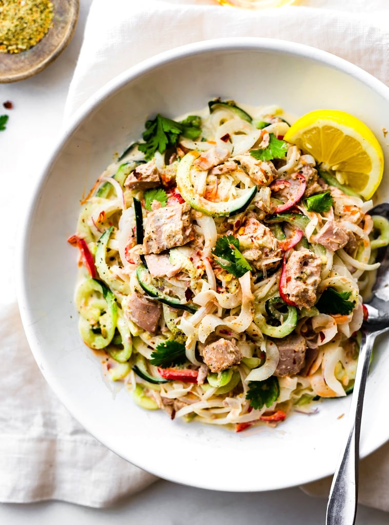 Spicy Tuna with Spiralised Spring Vegetables