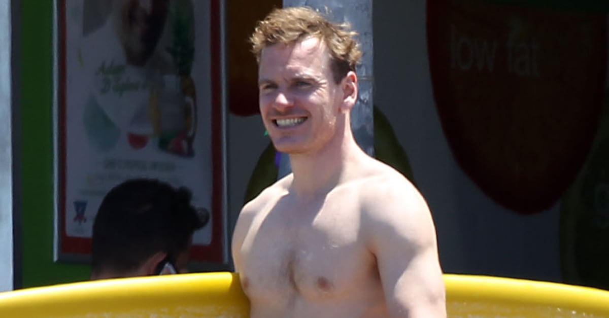 Michael Fassbender Shirtless At Bondi Beach Pictures Popsugar Celebrity 