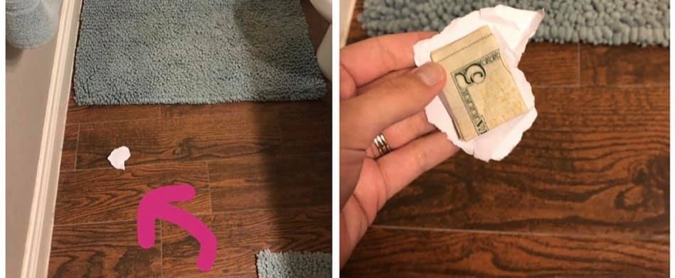 Mom Puts Money Under Piece of Trash to See If Kids Notice