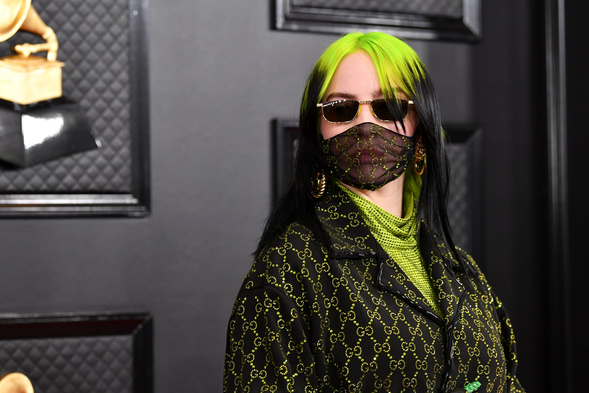 Billie Eilish's Gucci Outfit at the 2020 Grammys | POPSUGAR Fashion