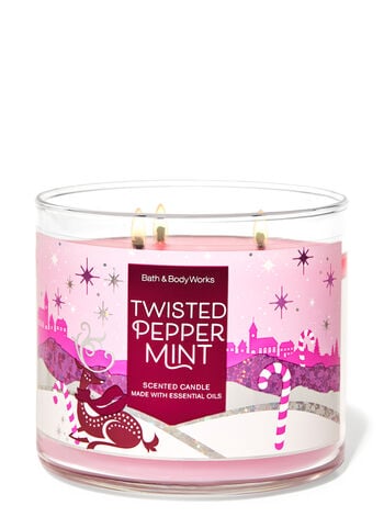 Twisted Peppermint Three-Wick Candle