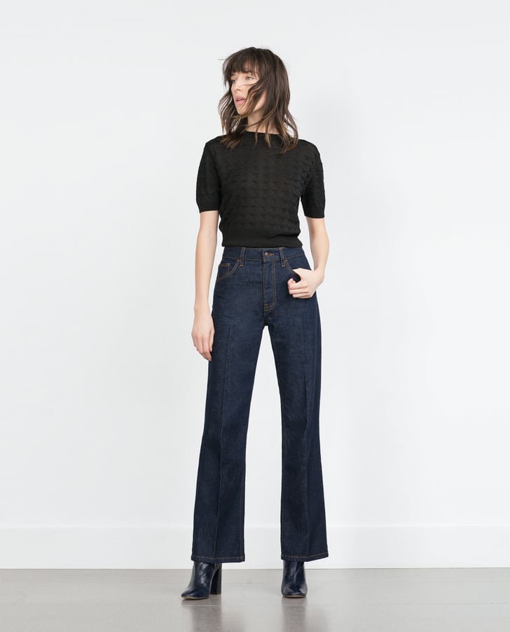 Zara High-Waist Bootcut Jeans ($70) | Best Flare Jeans | POPSUGAR ...