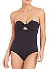 Lisa Marie Fernandez One-Piece Poppy Bandeau Swimsuit