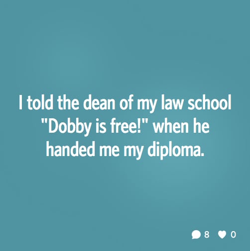 Dobby has no master!