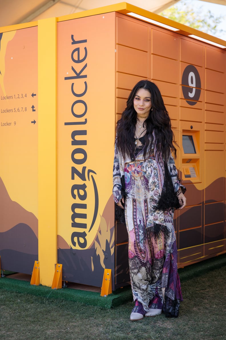 Vanessa Hudgens (Using Amazon Lockers at Coachella)