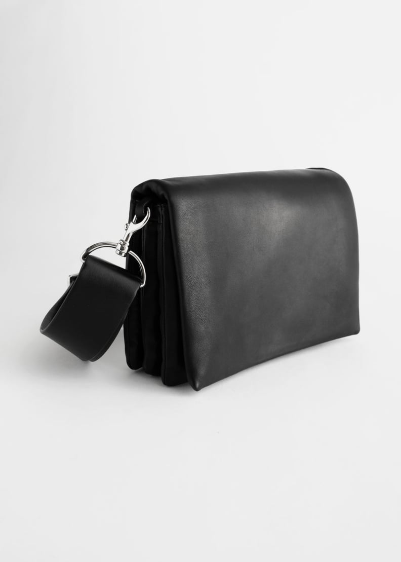 & Other Stories Leather Crossbody Utility Bag