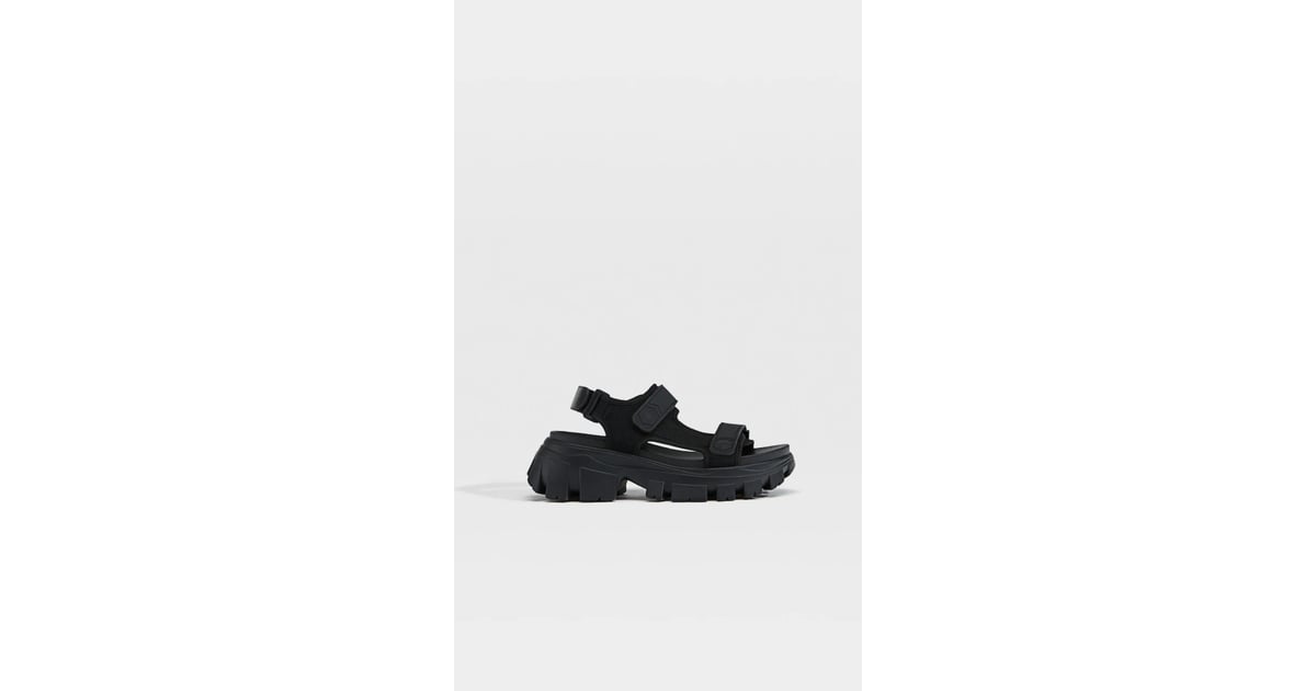 Best Chunky Sandals Stradivarius Black Sporty Sandals 15 of the Best