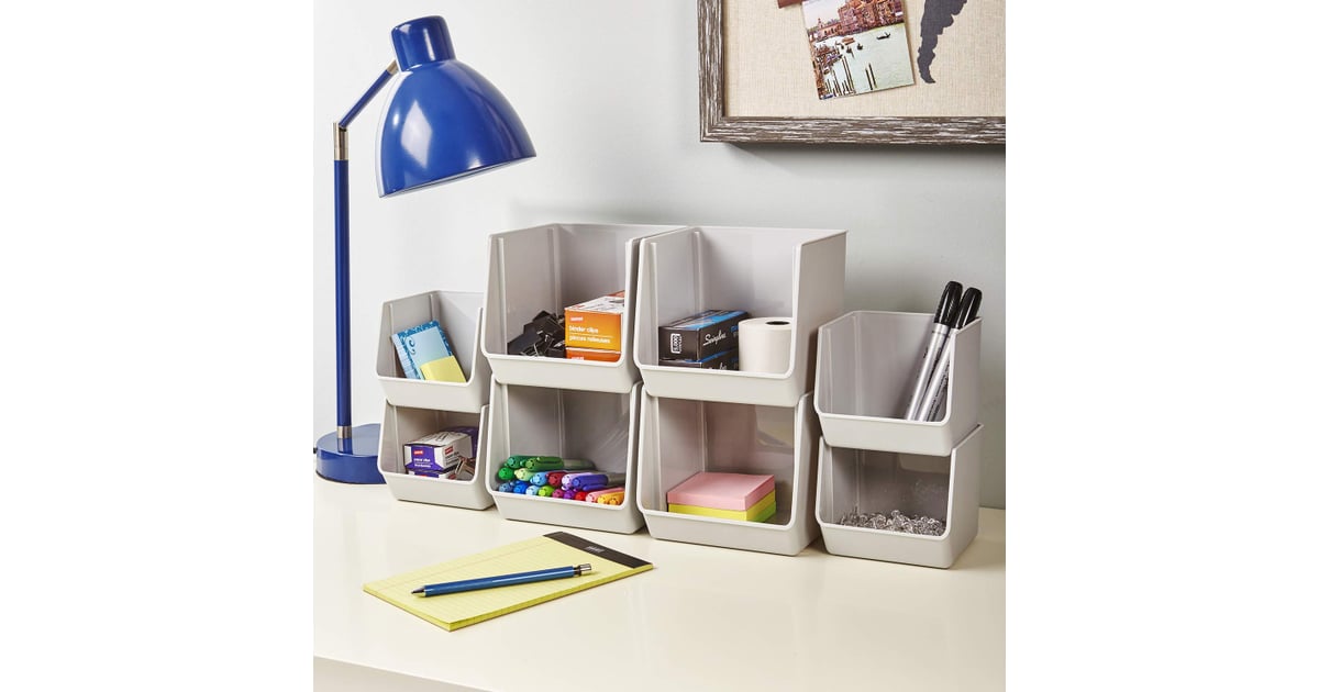 These Stackable Bins Best Desk Organizers on Amazon 2020 POPSUGAR