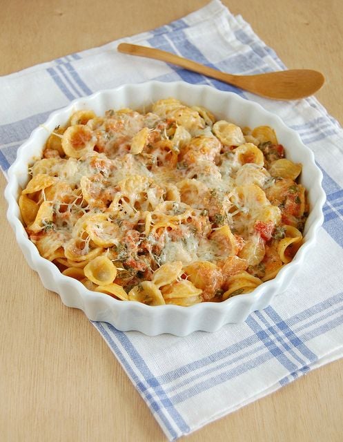 Orecchiette With Tomatoes and Goat Cheese