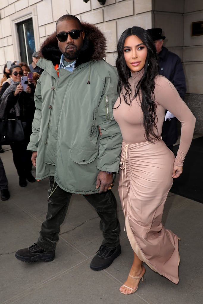 Kim Kardashian and Kanye West at the SKIMS Nordstrom Launch