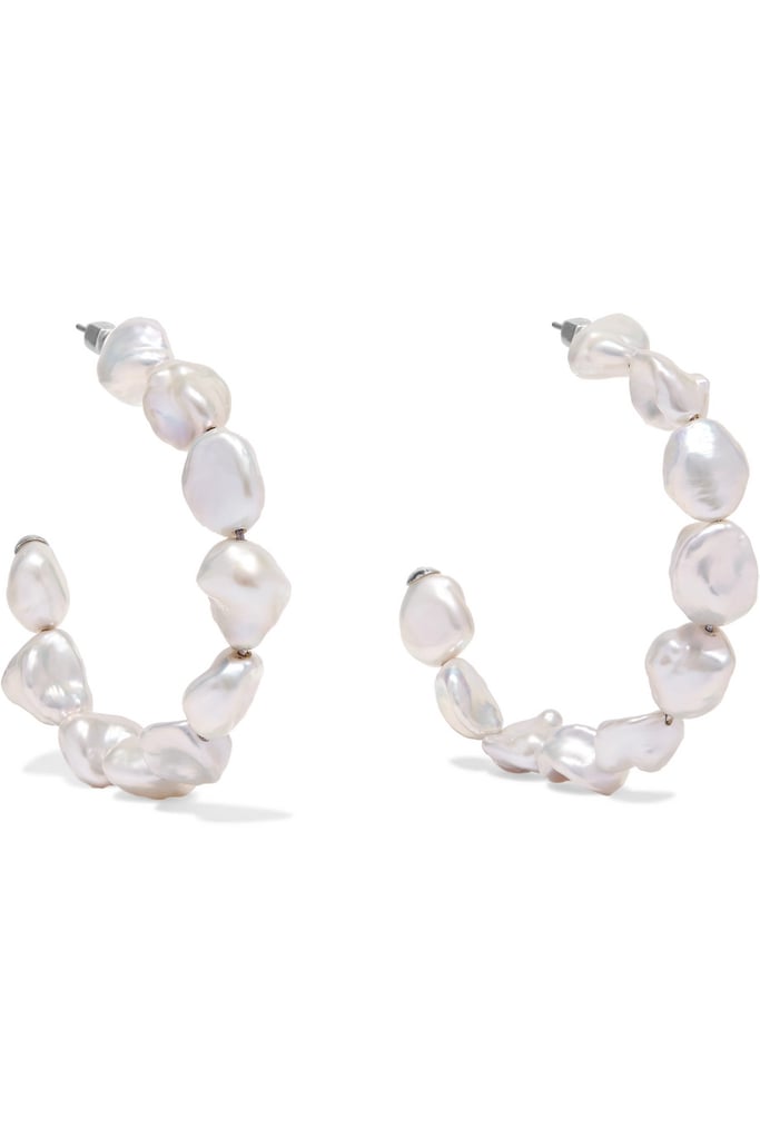Meadowlark Romeo Pearl Hoop Earrings