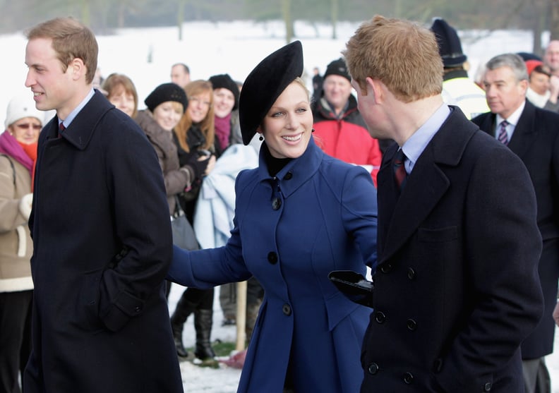 Prince William, Zara Tindall, and Prince Harry