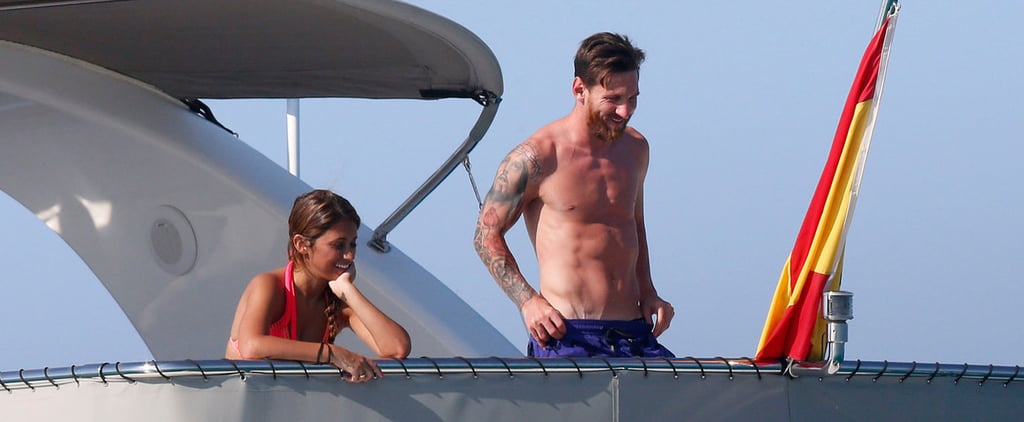 Lionel Messi and His Girlfriend in Ibiza, Spain July 2016