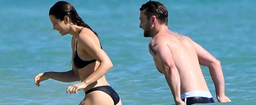 Justin Timberlake and Jessica Biel in the Caribbean 2016