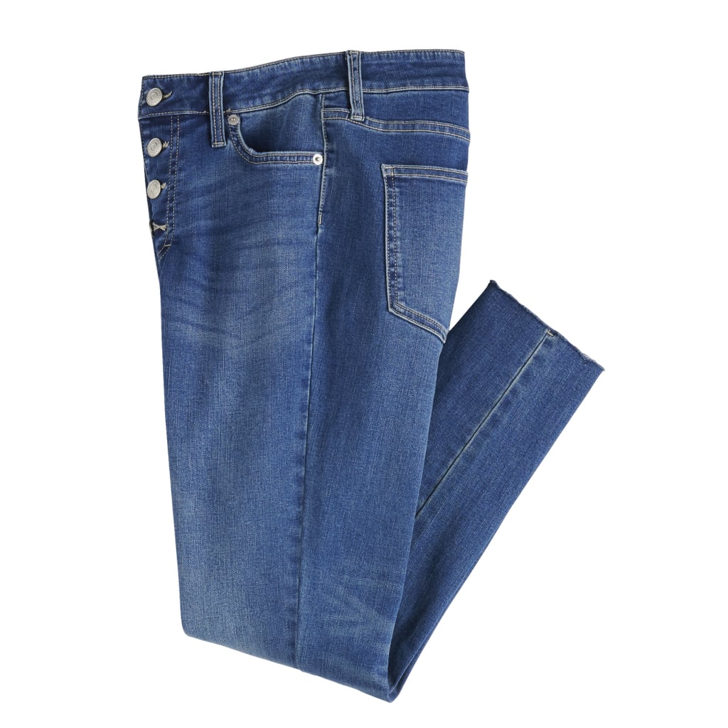Fresh Fall Fashion Under $100: POPSUGAR Raw-Edge High-Waisted Skinny Ankle Jeans