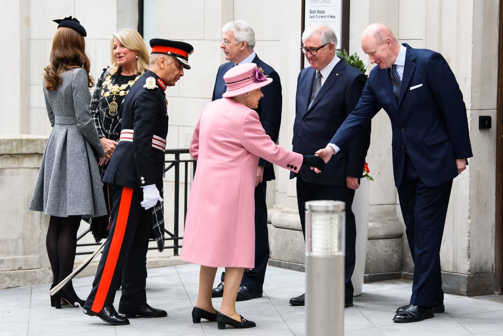 Kate Middleton and Queen Elizabeth II King College March