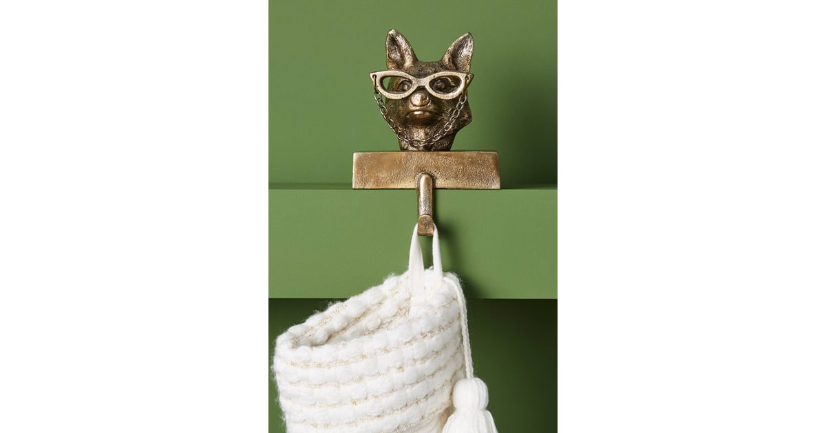 Sophisticated Fox Stocking Holder Anthropologie S 2019 Holiday Collection Is Here And It S Luxuriously Cozy Popsugar Home Photo 166