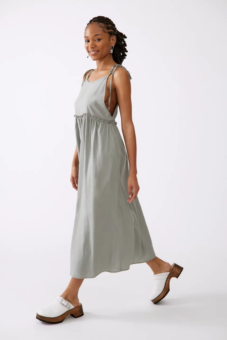 A Slip Dress: Urban Renewal Eco Linen Tie Shoulder Maxi Dress