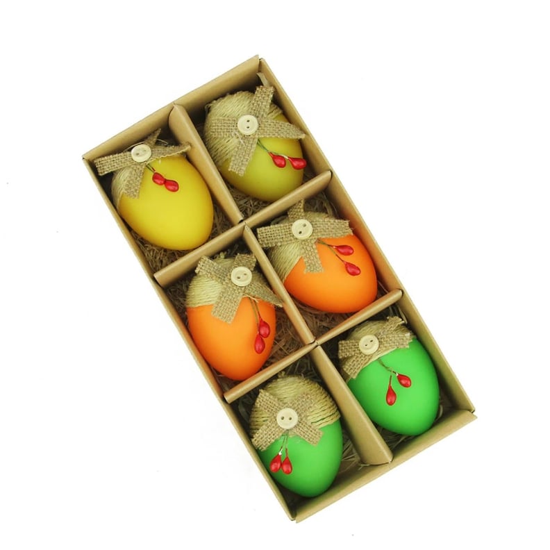 Burlap Easter Egg Ornaments