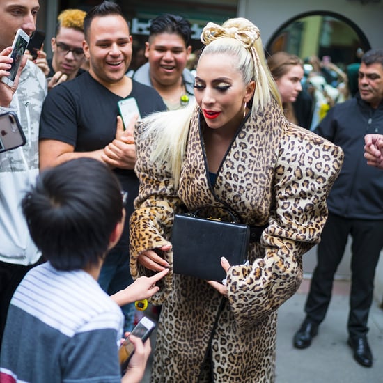 Lady Gaga Wears Braided Hair Bow May 2018