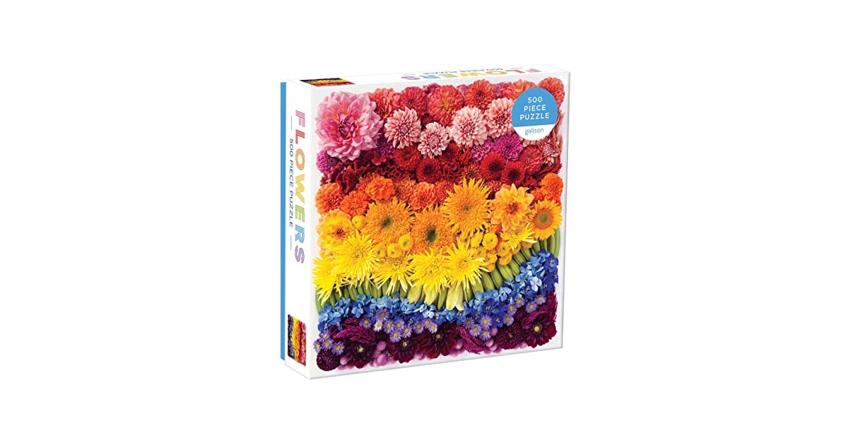 Galison Rainbow Flowers Jigsaw Puzzle | Best Jigsaw Puzzles on Amazon ...