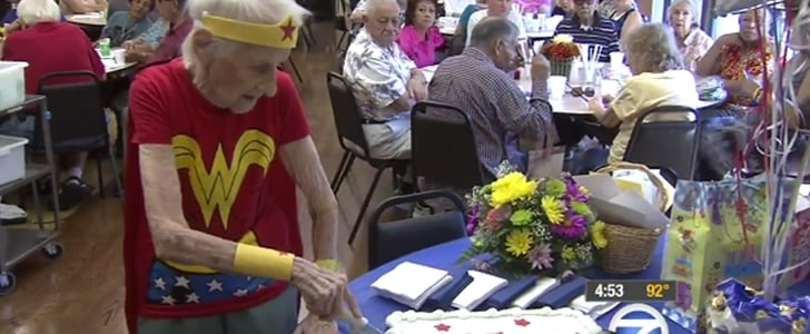 103-Year-Old Woman Wears Wonder Woman Outfit on Her Birthday