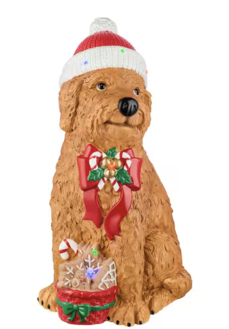 Shop Home Depot s Life Size Holiday Dog Statues POPSUGAR Home