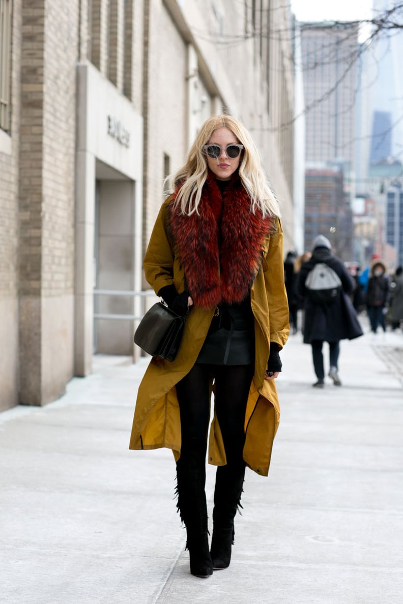 Try Tall Boots and a Long Coat