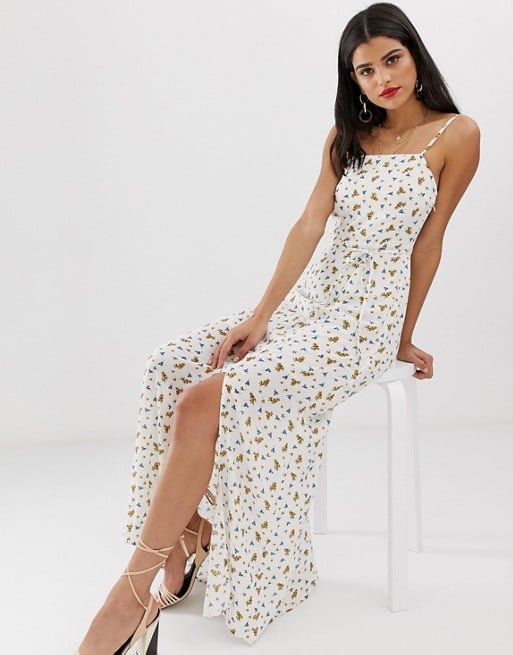 Vero Tall Floral Square Neck Maxi Dress | New Beginnings in Style With These Sophisticated Graduation Dresses — All Under $100! | POPSUGAR Love UK Photo 2