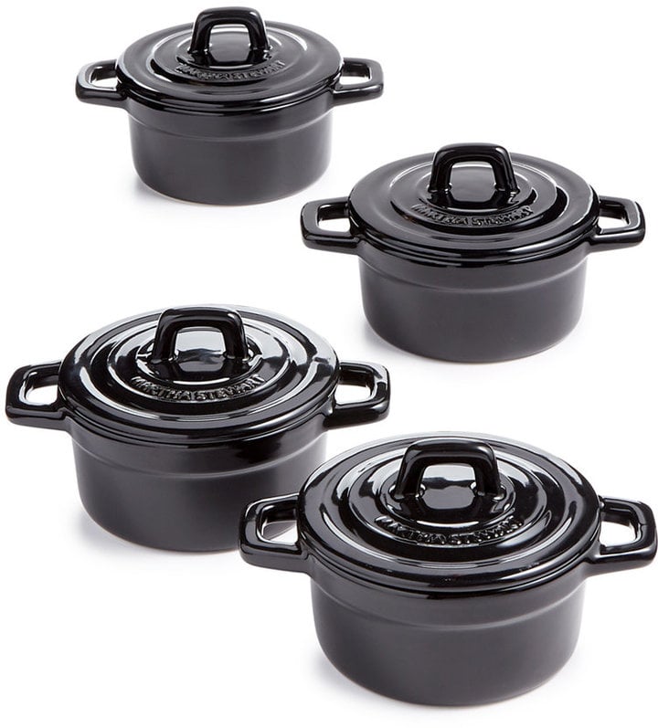 Martha Stewart Collection 4-Pc Heirloom Ceramic Cocotte Set